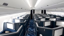 Las renovadas cabinas de los A350 de Air France disponen de 48 asientos cama en Business Class.