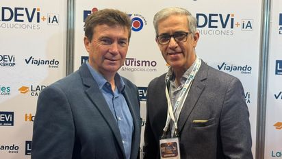Gustavo Grosso, director de Setil Viajes y Miguel Cabrera de Ladevi Medios y Soluciones.