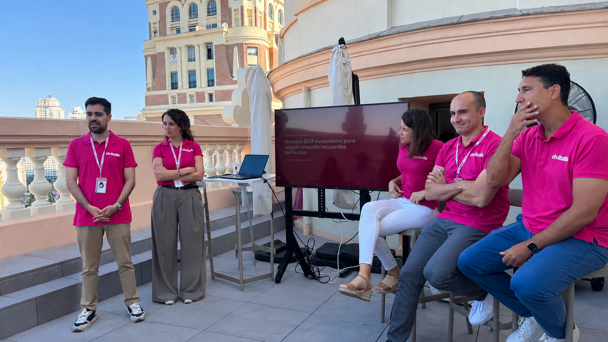 Parte del equipo de Civitatis en la presentación en Madrid de Civitatis Pro.