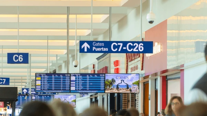 El Aeropuerto Internacional de Cancún fue el aeródromo con más pasajeros internacionales transportados en enero y febrero de 2024.