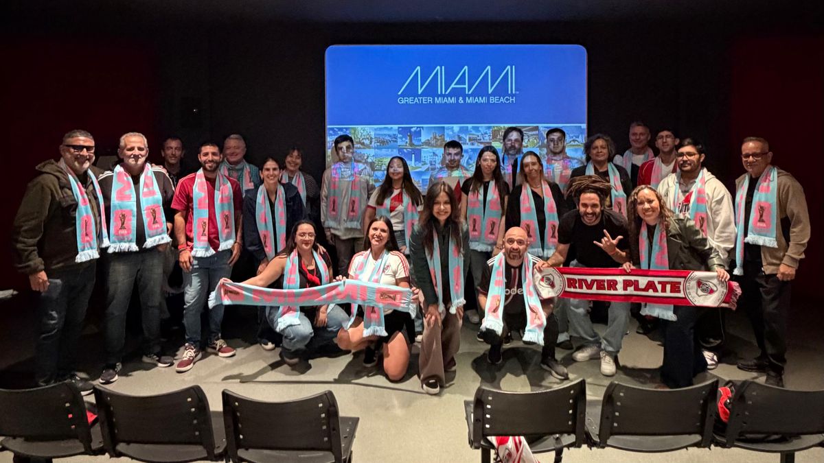 Miami invitó a los profesionales a ver el partido entre River y Aldosivi en el Monumental.