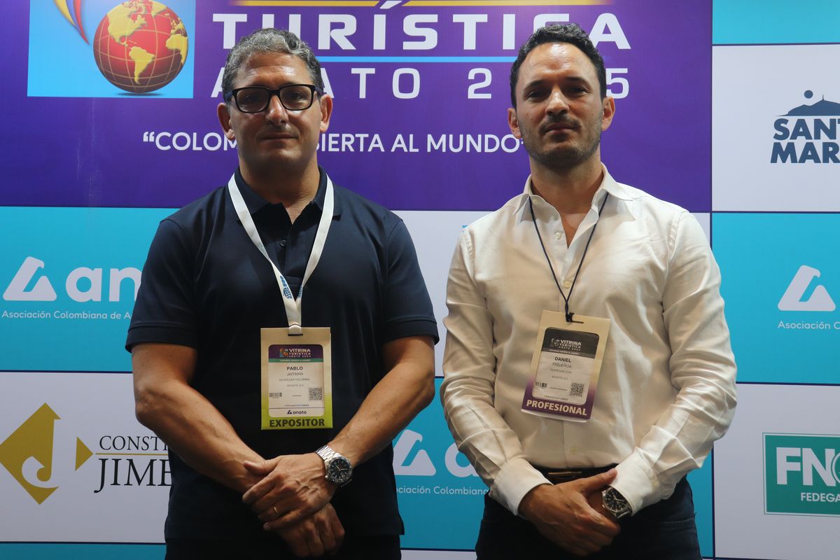 Daniel Figueroa, Gerente Comercial de Viajes Falabella Colombia y Pablo Jaitman, Country Manager de Despegar.