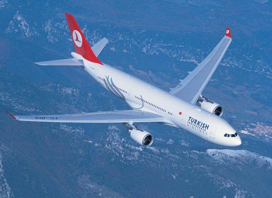 Un Airbus A330 de Turkish Airlines.