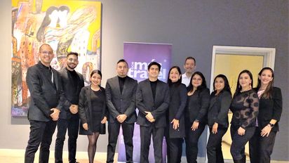 Parte del equipo Más Travel, incluido Geovanny Carrera, gerente general y; operadores que acompañaron a la empresa durante su caravana.&nbsp;