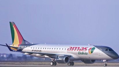 Los aviones en conflicto, de Amas Líneas Aéreas son Embraer E190.