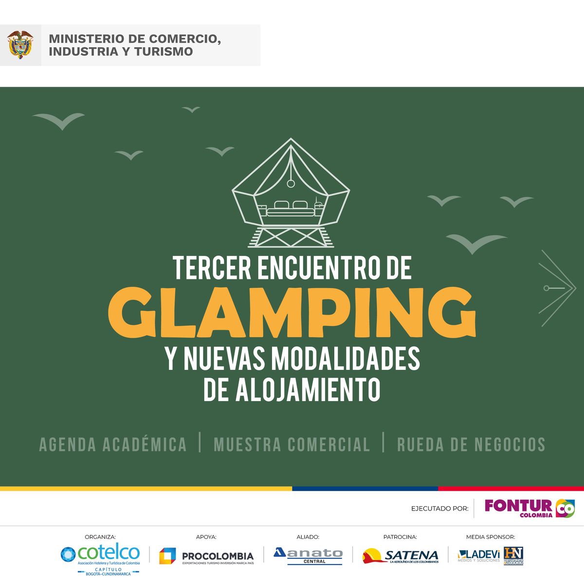 Cotelco Bogotá-Cundinamarca organizará el segundo Encuentro de Glamping y Nuevas Modalidades de Alojamiento.