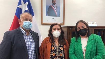 José Miguel Durana, MaríaBegoña Yarza y CarmenGloria Aravena.