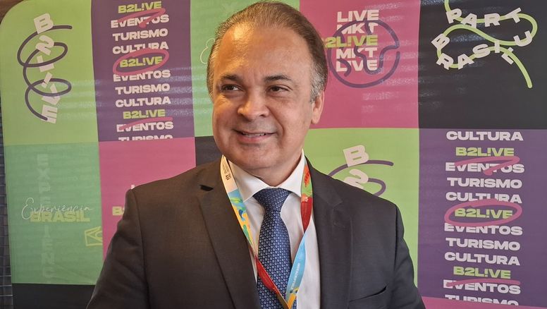 Brasil en FIT: el secretario de Turismo del estado de San Pablo Roberto de Lucena.