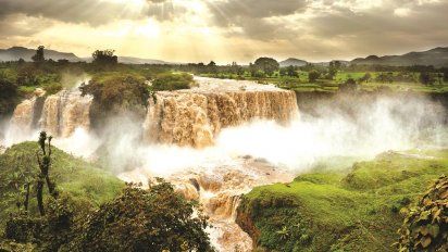 Las cataratas del Nilo Azul son un impresionante espectáculo natural.