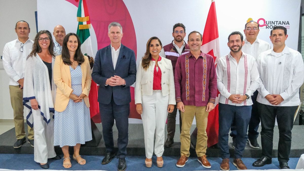 La reunión fue encabezada por Mara Lezama, gobernadora de Quintana Roo, y Cameron MacKay, Embajdor de Canadá en México.