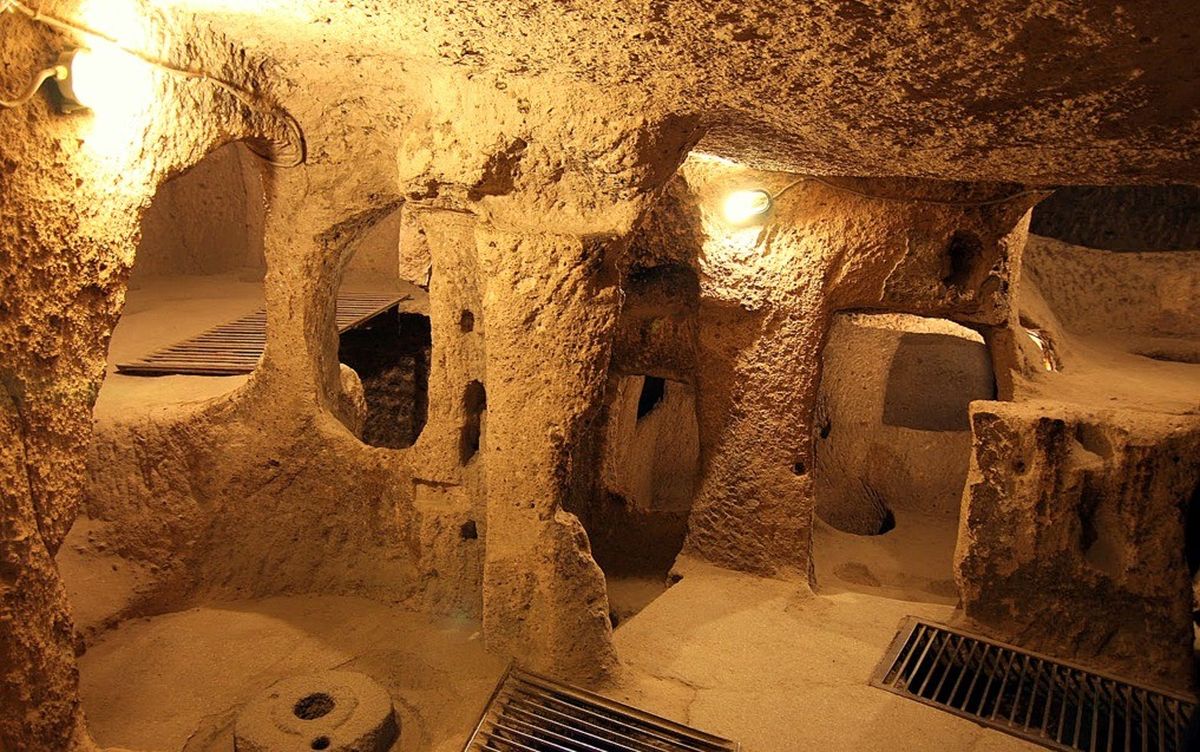 La ciudad de Kaymakli en Turquía tiene alrededor de 4 niveles abiertos al público.