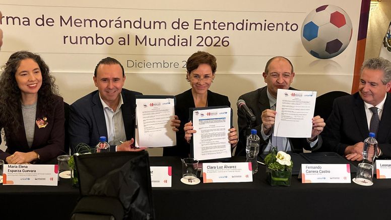 ANCH y Unicef comparten las estrategias para combatir el abuso infantil a menores durante la Copa Mundial de Fútbol 2026.