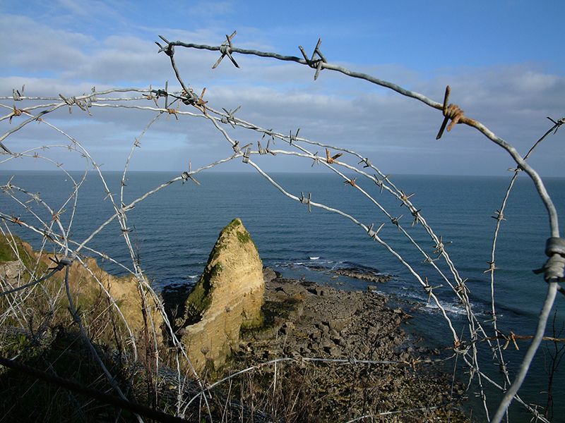 La Pointe du Hoc fue una de las plazas fuertes de las fortificaciones alemanas y testimonio excepcional de la violencia de los combates.
