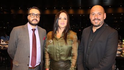 Edwin Rodríguez, gerente comercial de Assist1 Colombia y Perú; Pilar Lozano, CEO de Grupo Coris Latam; y Francisco Rodrigo, director comercial regional de Coris Latam.&nbsp;