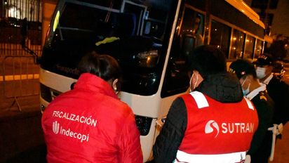 Indecopi realizó un operativo para supervisar que el transporte turístico, cuente con las autorizaciones correspondientes para brindar el servicio.