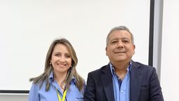 Patricia Salinas y Santiago Viera de ProColombia en Ecuador. 