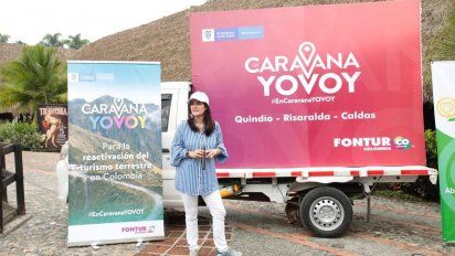 Raquel Garavito, presidenta de Fontur en la segunda edición de En Caravana Yo voy en el Eje Cafetero.
