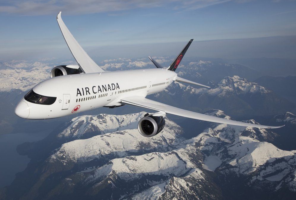 Uno de los Boeing B-787/9 Dreamliner de Air Canada.