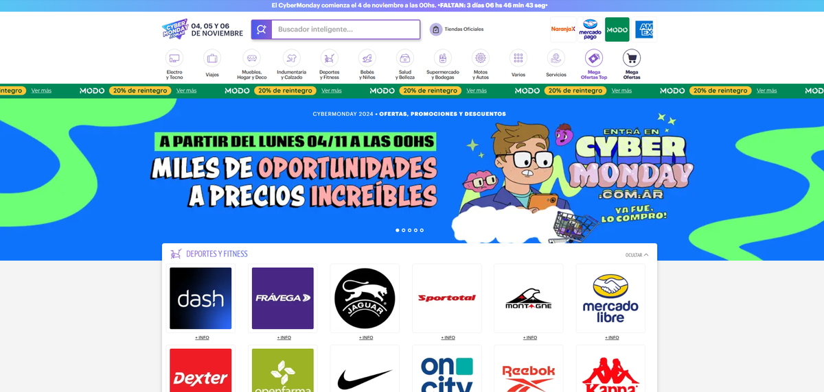 Estar atento a la web y a las redes oficiales del CyberMonday 2024 resulta fundamental para no perderse de ninguna novedad sobre el evento.