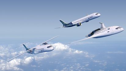 Airbus presentó una serie conceptual de aviones conocidos como los ZeroE (Zero Emissions).