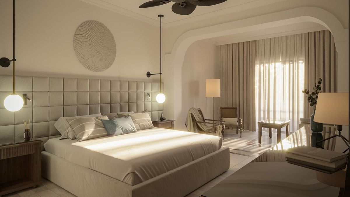 Habitaci&oacute;n King de la categor&iacute;a Junior Suite en Grand Palladium Select White Sand.