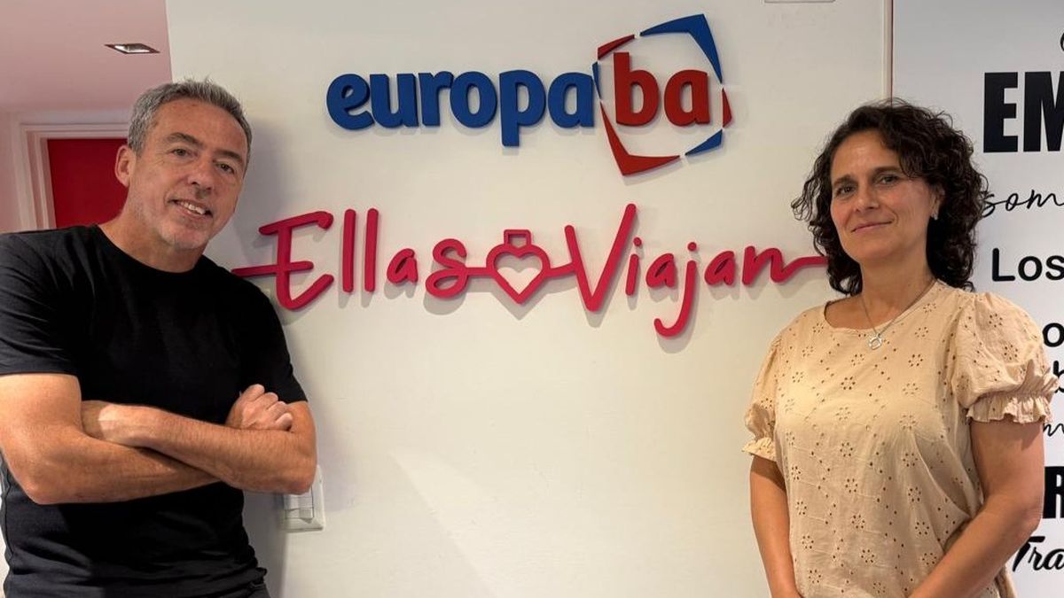 Marcelo Gueiser, socio gerente de Europaba, junto a Larice Torrecilla, ejecutiva comercial.