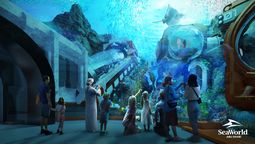 SeaWorld Abu Dhabi está en las etapas finales de construcción de los interiores temáticos de ambientes para visitantes, hábitats, atracciones y experiencias inmersivas.
