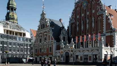 Riga, capital de Letonia.