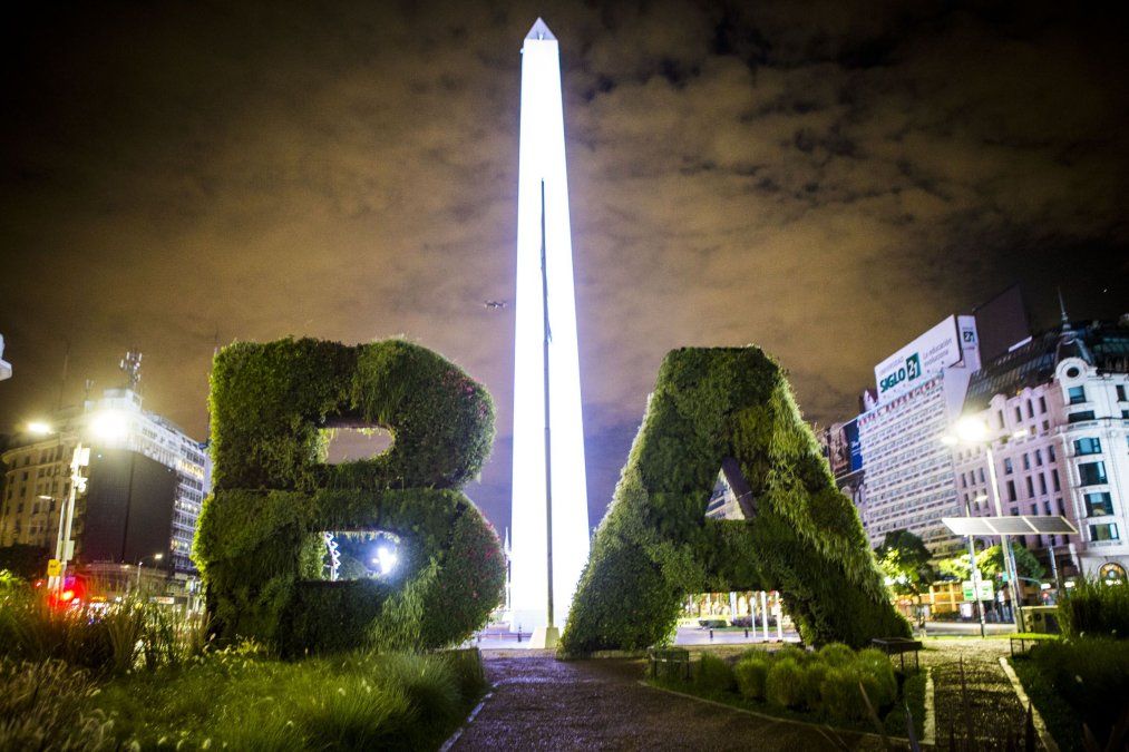 La mejor foto del Obelisco de Buenos Aires es frente a las siglas 