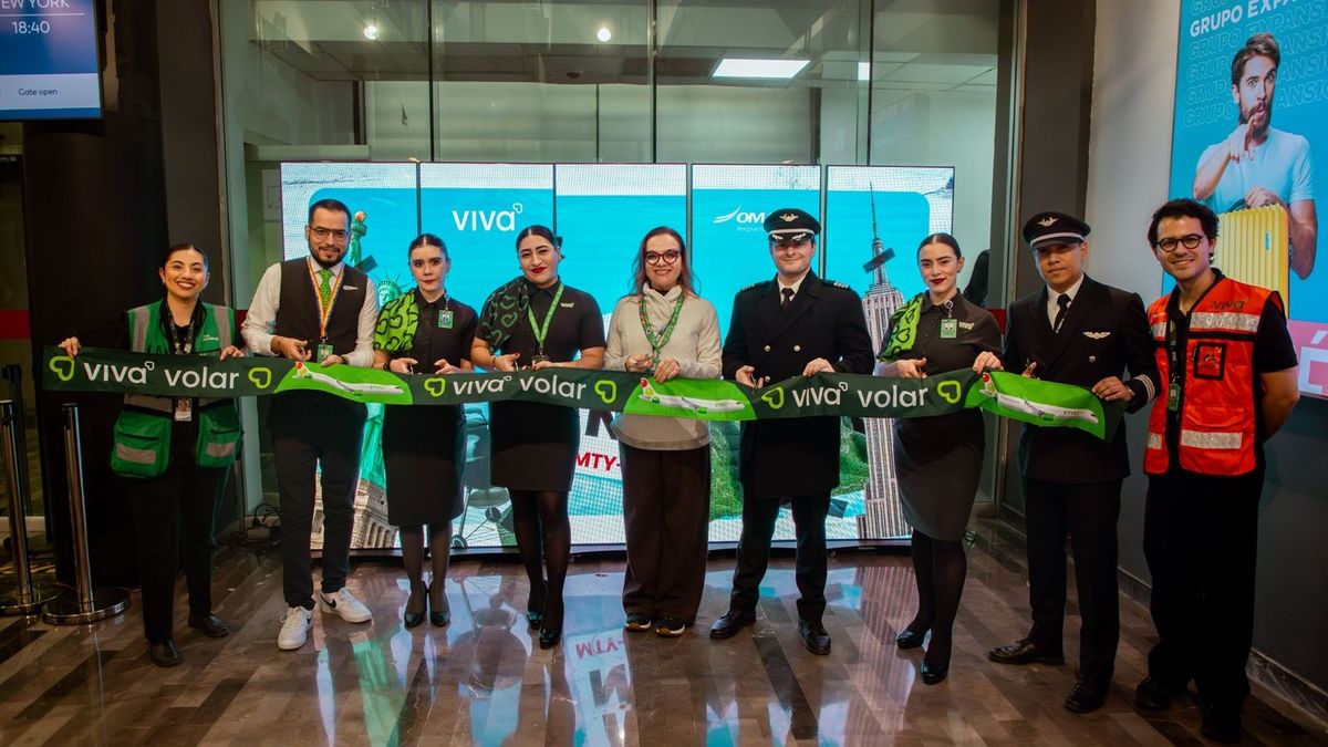 Viva Aerobus conecta a Monterrey con Nueva York para la temporada decembrina con una frecuencia diaria.