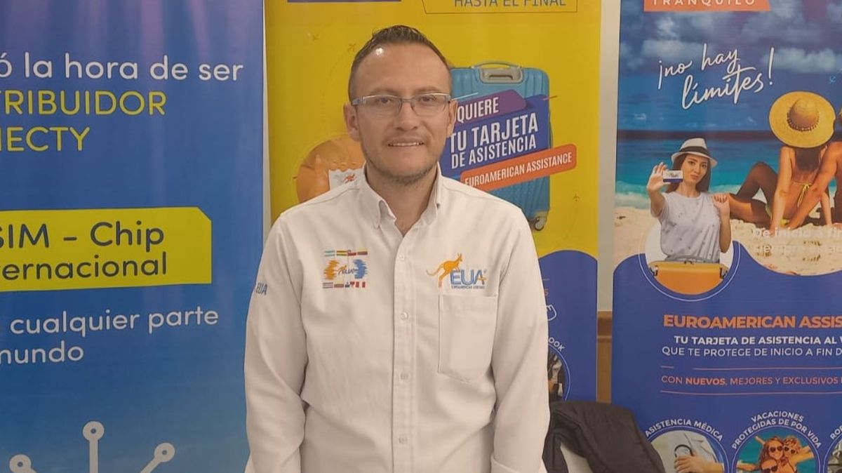 Antonio Lucio, gerente general de la mayorista All Travel, representante de la asistencia al viajero Euroamerican Assistance, en Ecuador, durante el Ladevi Workshop en Quito.