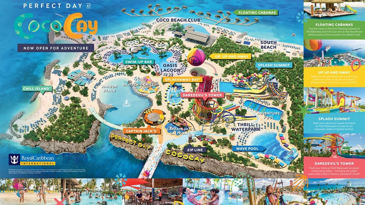 ROYAL CARIBBEAN. Los atractivos de la isla privada CocoCay
