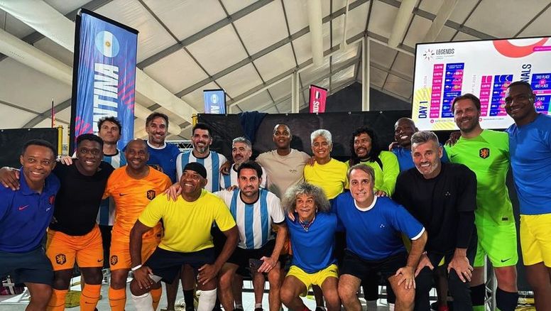Gran Torneo de Fútbol de Leyendas en Curazao 2024.