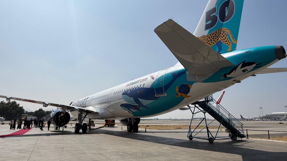 Airbus A321neo fue presentado por JetSmart como su avión N°50.