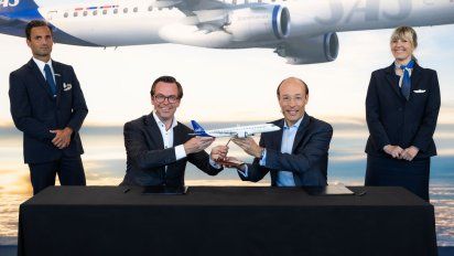 SAS le encargó a Embraer 55 E195-E2