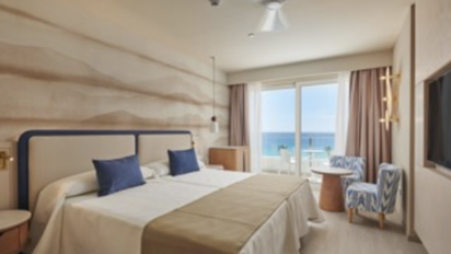 Habitación del Hotel Flamenco Cala Millor (Mallorca), propiedad de la cadena de hoteles Hipotels.