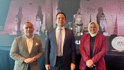 Miguel Galicia, Saad Mazroa y Ghady Fouz durante el evento de Operadora Travel Shop.