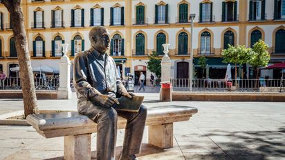 Europa: el la Plaza de la Merced (Málaga) el homenaje a Picasso cobra forma de escultura pública.