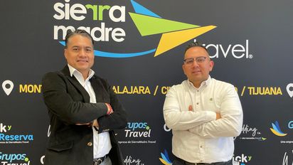 Fidel Vázquez de Operadora Turística Sierra Madre y Luis Cardona de Sandos.