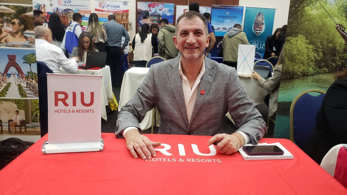 Stand de Riu Hotels y Resorts en el Workshop de Ladevi edición Perú 2024.