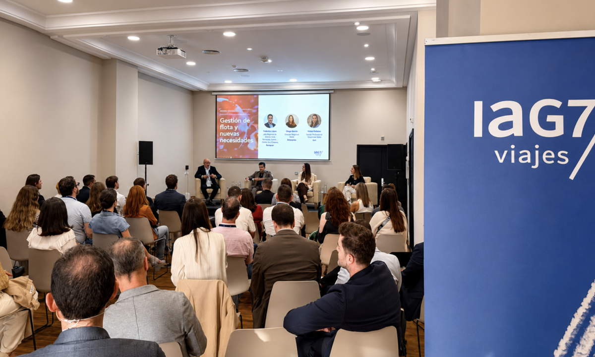 Evento IAG7 Corporate Network, organizado por IAG7 Viajes en A Coruña sobre el futuro del turismo corporativo.