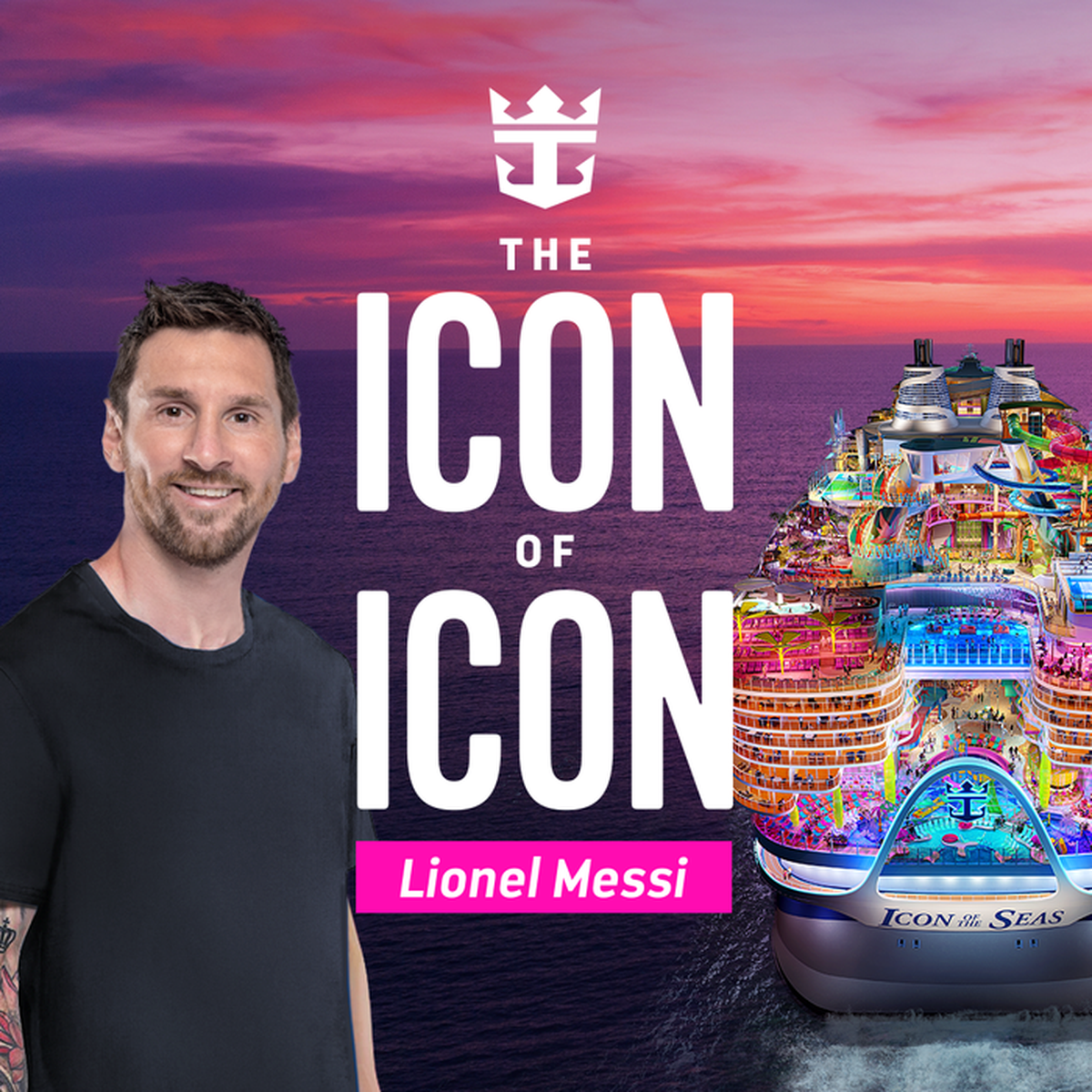 Royal Caribbean anunció que el martes 23 de enero Lionel Messi se convertirá en el 