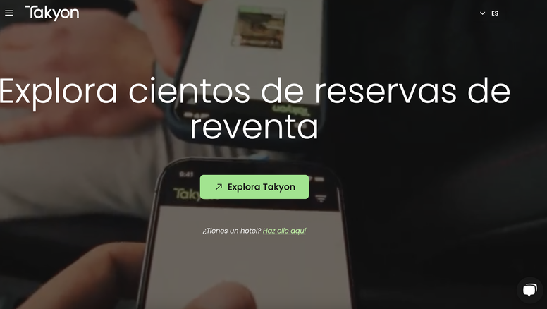 Portal web de la start-up Takyon.