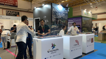 Uno de los stands de Andalucía en ferias internacionales.