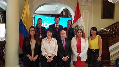 La embajada de Colombia fue el punto de reunión para anunciar la nueva ruta que JetSmart ha lanzado: Lima-Pereira.