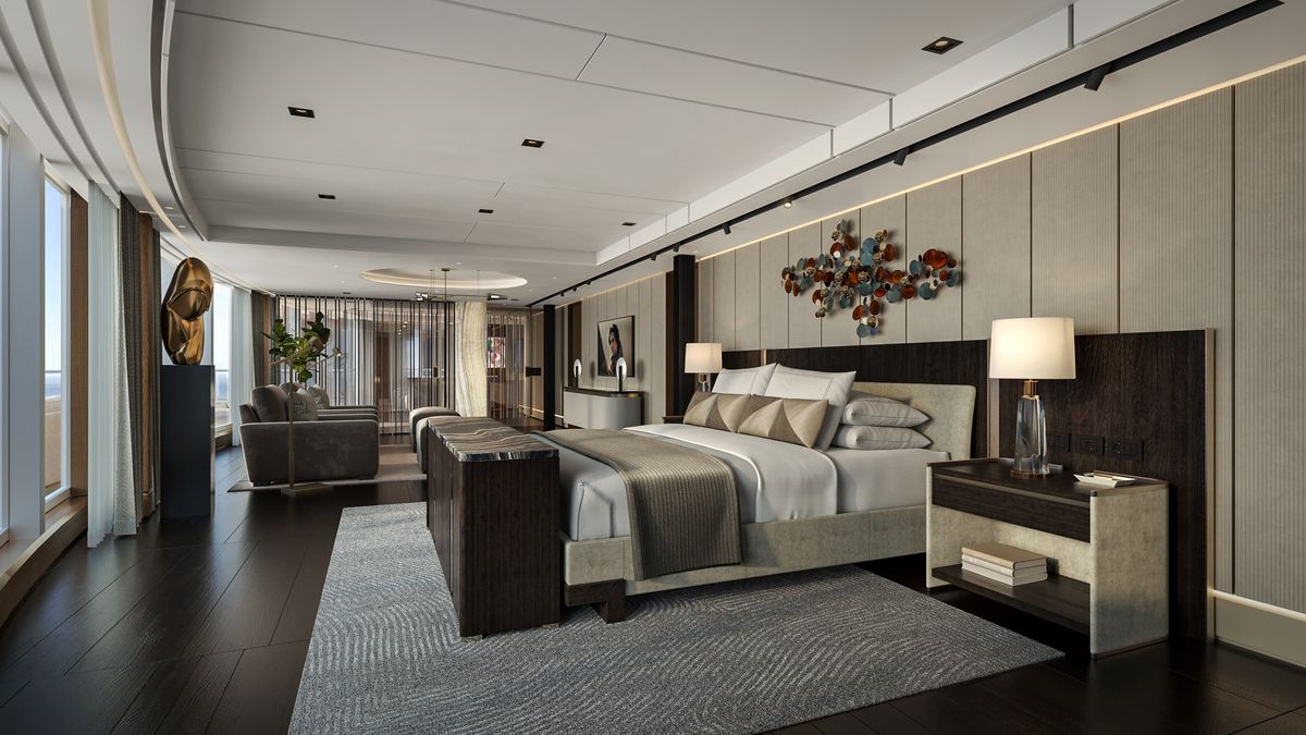 Tempo Reps: Skyview Regent Suite tiene 817 m², capacidad para 6 pasajeros, con sauna, ascensor exclusivo, mayordomo y conductor para experiencias en tierra, entre otras características.