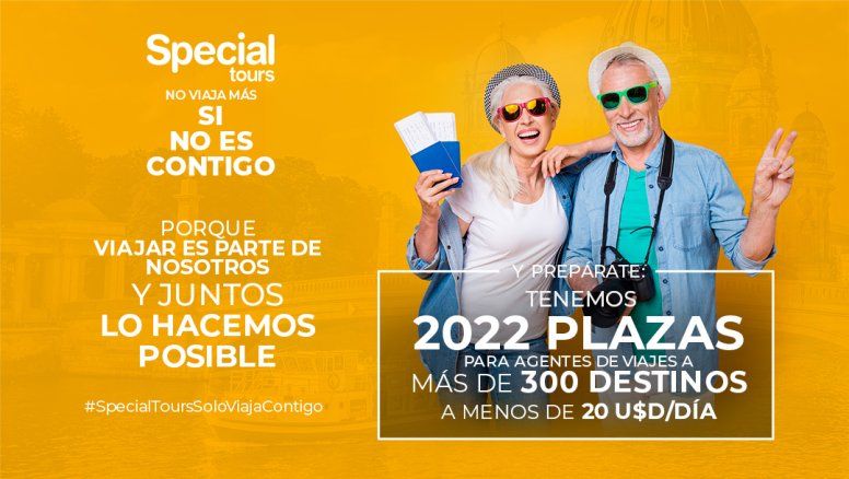 Special Tours anunció la oferta de 2022 plazas en más de 300 destinos a menos de US$ 20 por día, exclusivas para los agentes de viajes.