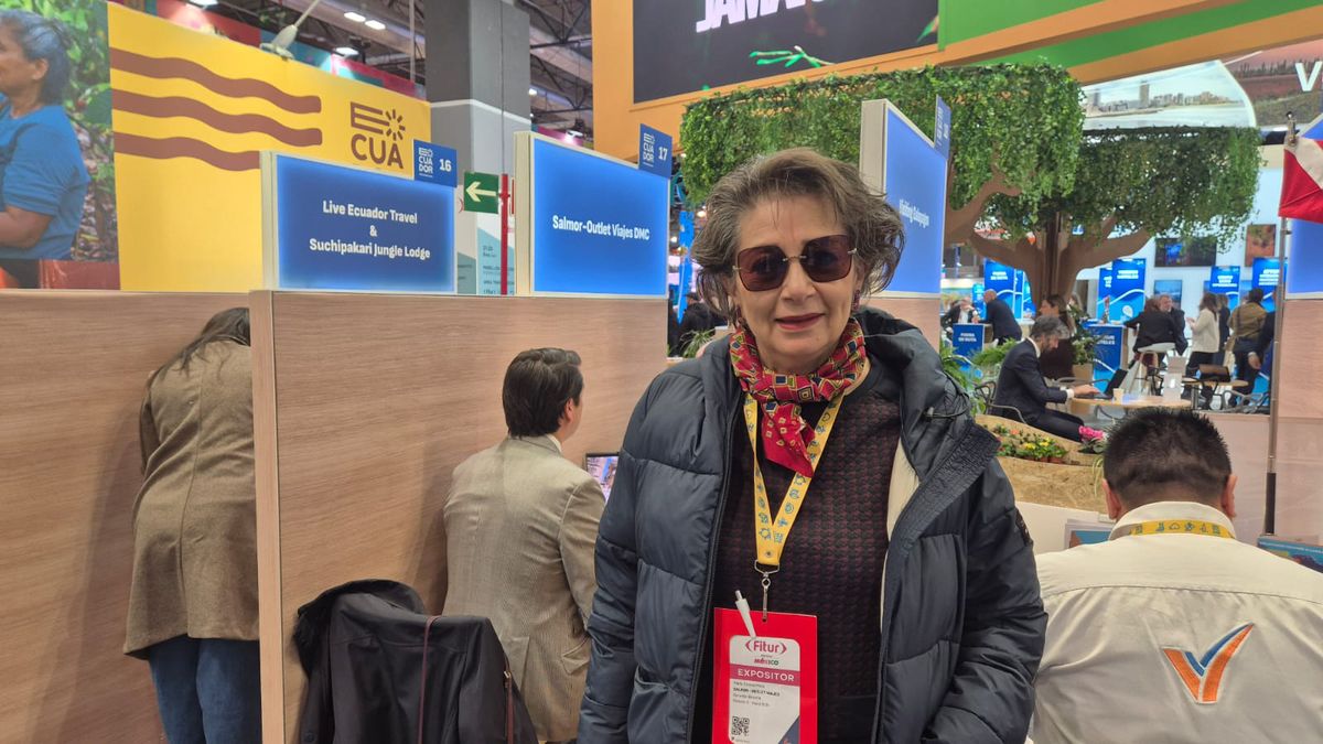 María Teresa Salvador, gerente general de la mayorista Salmor y de Outlet Viajes. Fitur 2026.