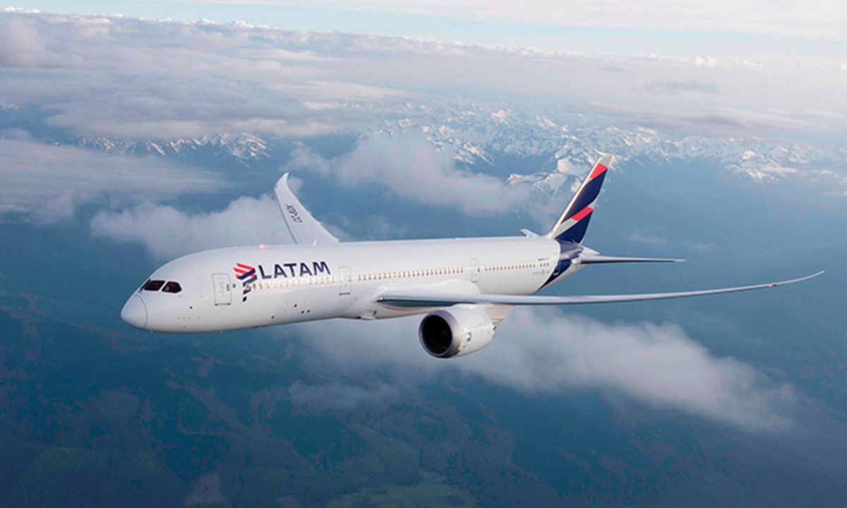 Uno de los aviones de la flota de LATAM Airlines Group.&nbsp;