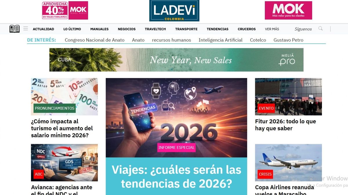Los portales de Ladevi Medios y Soluciones, entre ellos, Ladevi Colombia, son auditados por Google Analytics.&nbsp;